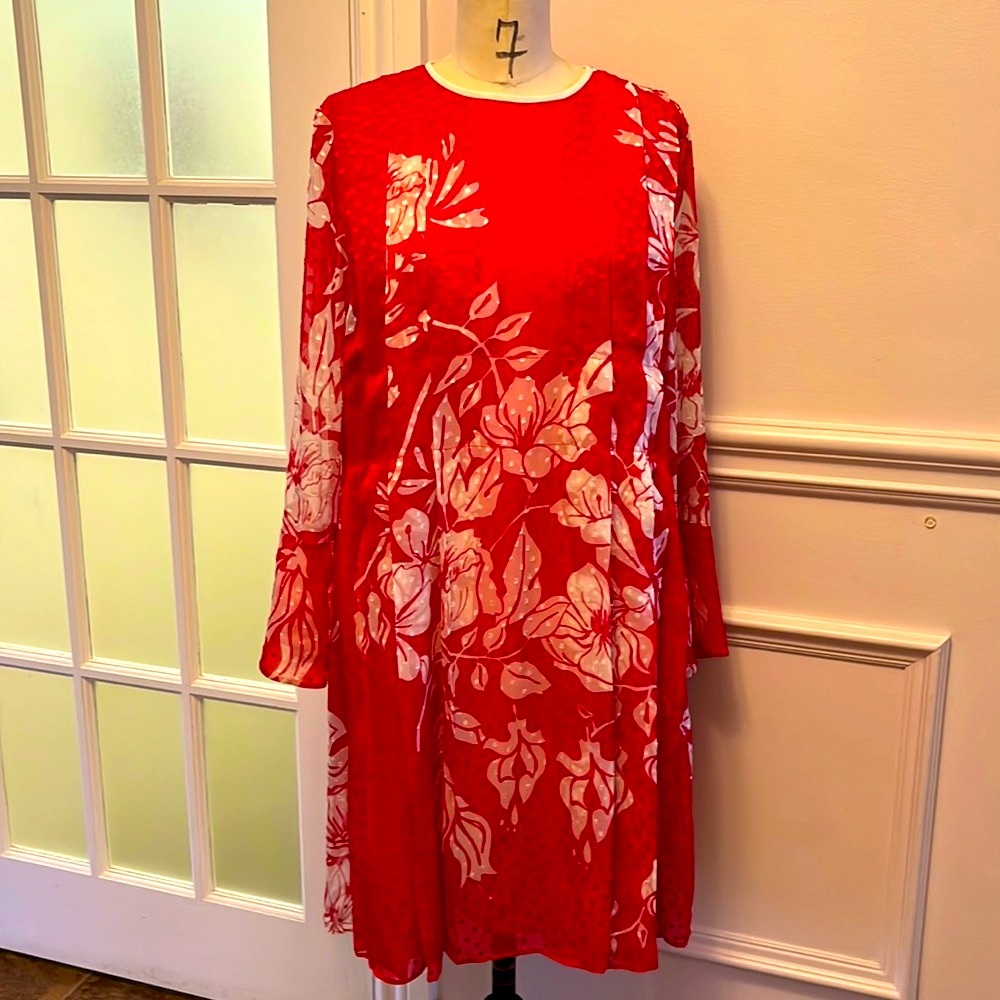 Authentic Fendi Silk poppy floral dress